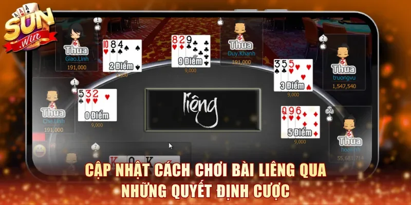 Cập nhật cách chơi bài Liêng qua những quyết định cược