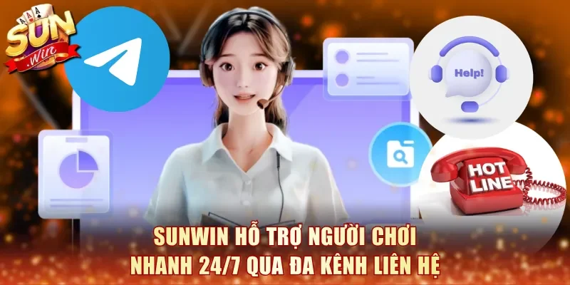 Sunwin hỗ trợ người chơi nhanh 24/7 qua đa kênh liên hệ